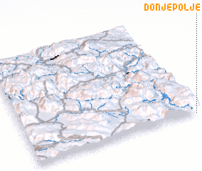 3d view of Donje Polje