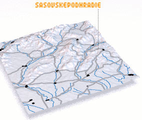 3d view of Šášovské Podhradie