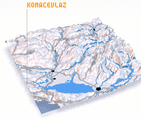 3d view of Komačev Laz