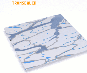 3d view of Tromsdalen