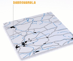 3d view of Dąbrowa Mała