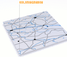 3d view of Kolonia Grabów