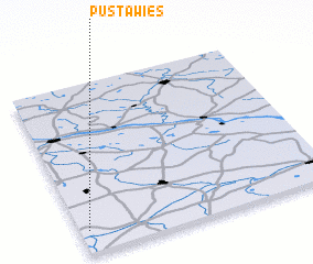 3d view of Pusta Wieś