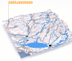 3d view of Gornje Kunovo