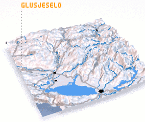 3d view of Glušje Selo