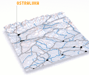 3d view of Ostrá Lúka