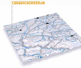 3d view of Čađavica Srednja