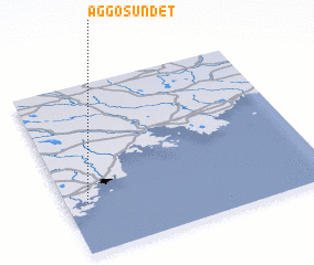 3d view of Aggösundet