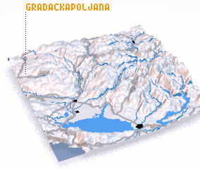 3d view of Gradačka Poljana