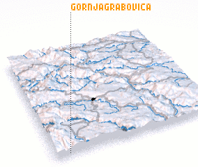 3d view of Gornja Grabovica