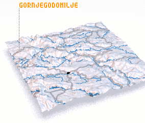 3d view of Gornje Godomilje
