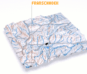 3d view of Franschhoek