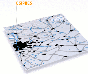 3d view of Csipkés