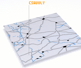 3d view of Csávoly