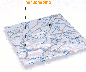 3d view of Donja Borina