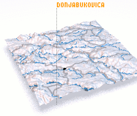 3d view of Donja Bukovica