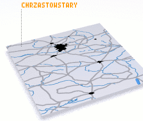 3d view of Chrząstów Stary