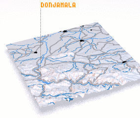 3d view of Donja Mala