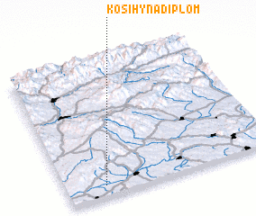 3d view of Kosihy nad Ipľom