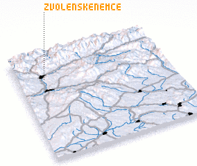 3d view of Zvolenské Nemce