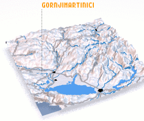 3d view of Gornji Martinići