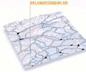 3d view of Veľká Ves nad Ipľom