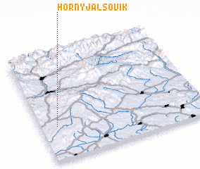 3d view of Horný Jalšovík