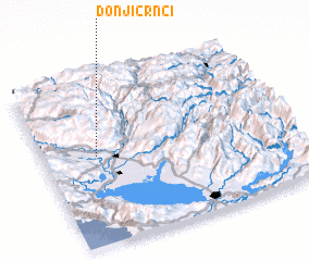 3d view of Donji Crnci