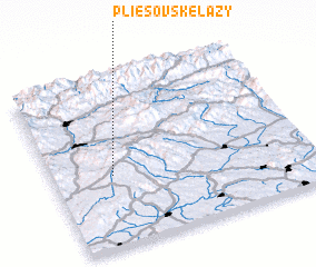 3d view of Pliešovské Lazy