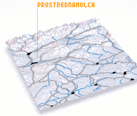 3d view of Prostredná Môlča