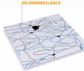 3d view of Kolonia Mirosławice