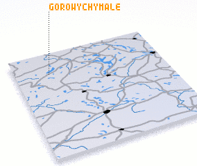 3d view of Gorowychy Małe