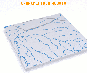 3d view of Campement de Mialouto