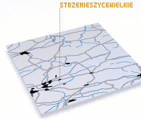 3d view of Strzemieszyce Wielkie