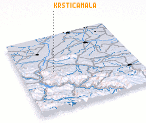 3d view of Krstića Mala