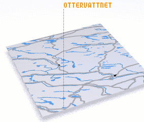 3d view of Ottervattnet