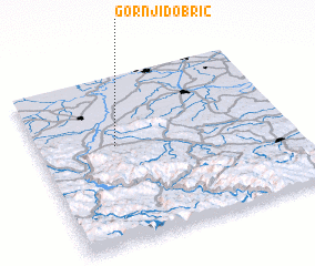 3d view of Gornji Dobrić