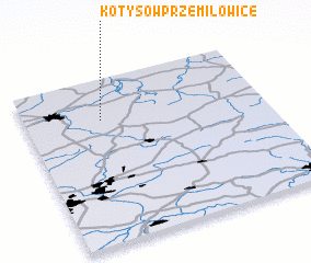 3d view of Kotysów-Przemiłowice