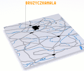 3d view of Brużyczka Mała