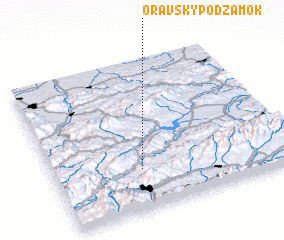 3d view of Oravský Podzámok