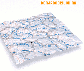 3d view of Donja Dobrilovina