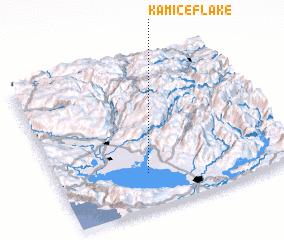 3d view of Kamicë-Flakë