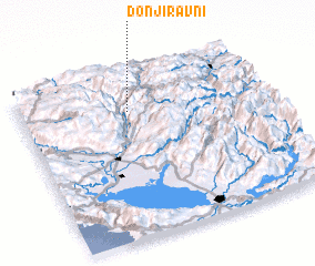 3d view of Donji Ravni