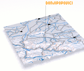 3d view of Donji Popovići