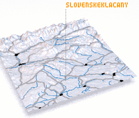 3d view of Slovenské Kľačany