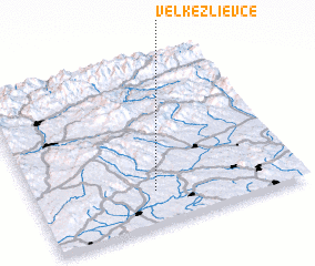 3d view of Veľké Zlievce