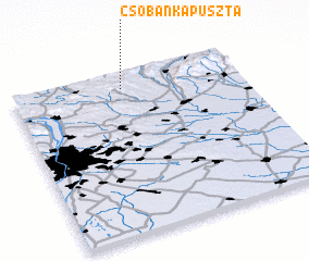 3d view of Csobánkapuszta