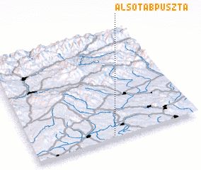 3d view of Alsótábpuszta