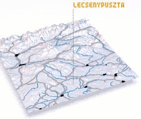 3d view of Lecsénypuszta