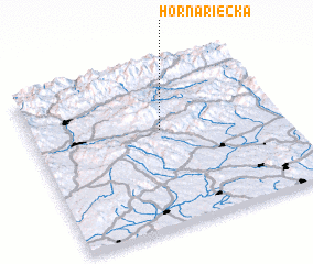 3d view of Horná Riečka